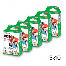 Картридж стандартный INSTAX MINI на 10 снимков, 5 пачек